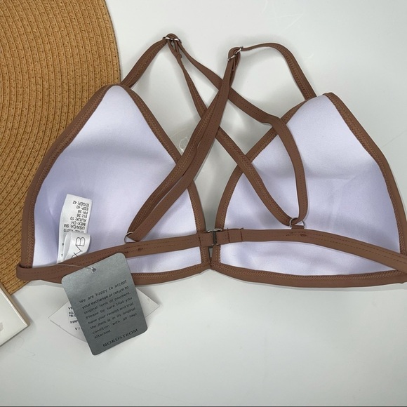 NEW VYB Swim Molded Cup Triangle Bra & High Waist High Leg Bottoms Bikini - Picture 5 of 15